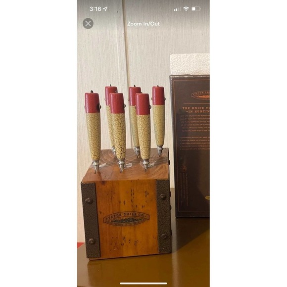 Teton Grill Co Outfitters "fishing lure" Steak Knives 6 - Picture 2 of 5